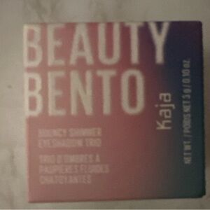 Kaja Beauty Eye Bento Bouncy Orange Blossom Eyeshadow Trio Simmer & Matte NIB.
